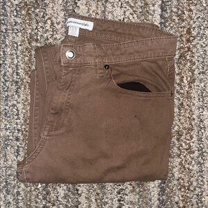 Men's Skinny Fit Chinos - Brown (32x33)